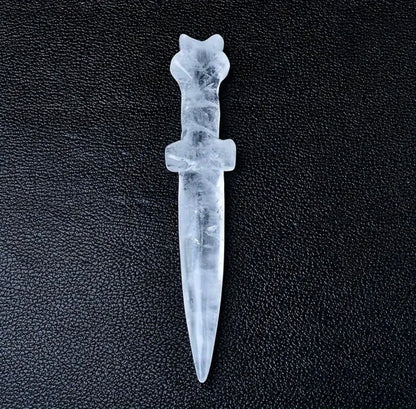Mini athamé sculpté en pierre