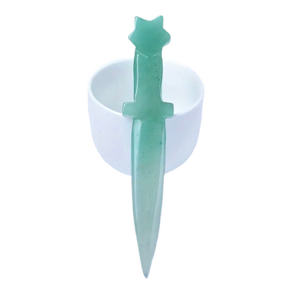 Mini athamé sculpté en pierre